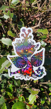 Load image into Gallery viewer, Mushroom King. Psychedelic Sticker. Trippy Art. High quality Trippy sticker. Laptop sticker.