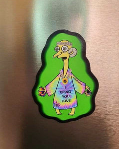 Trippy Magnet. Vinyl Fridge Magnet