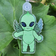 Load image into Gallery viewer, Alien Baby Keyring Keychain. Baby Doll keyring Keychain