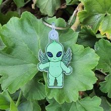 Load image into Gallery viewer, Alien Baby Keyring Keychain. Baby Doll keyring Keychain