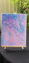 Load image into Gallery viewer, Pink And Purple Abstract Painting | Fluid Art Acrylic | Original Artwork Canvas