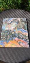 Load image into Gallery viewer, Dark Beautiful Painting .Fluid Artwork. Abstract Art.  Acrylic Paint. Trippy Psychedelic. Canvas Wall art