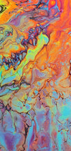 Load image into Gallery viewer, Rainbow Fluid Art Acrylic Painting | Abstract | Psychedelic Trippy | Canvas Artwork