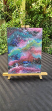 Load image into Gallery viewer, Galaxy Painting. Abstract Painting. Fluid Art Rainbow Acrylic. Cosmic Painting