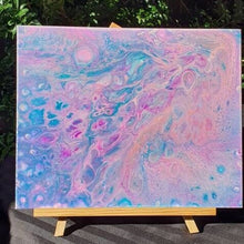 Load image into Gallery viewer, Pink And Purple Abstract Painting | Fluid Art Acrylic | Original Artwork Canvas