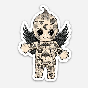 Baby Doll Stickers. Tattoo Sticker. Tattoo Practice Doll. Angel Baby - High quality Trippy sticker