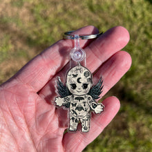 Load image into Gallery viewer, Tattoo Baby Keyring Keychain. Baby Doll keyring Keychain. Angel Baby Keyring Keychain for keys