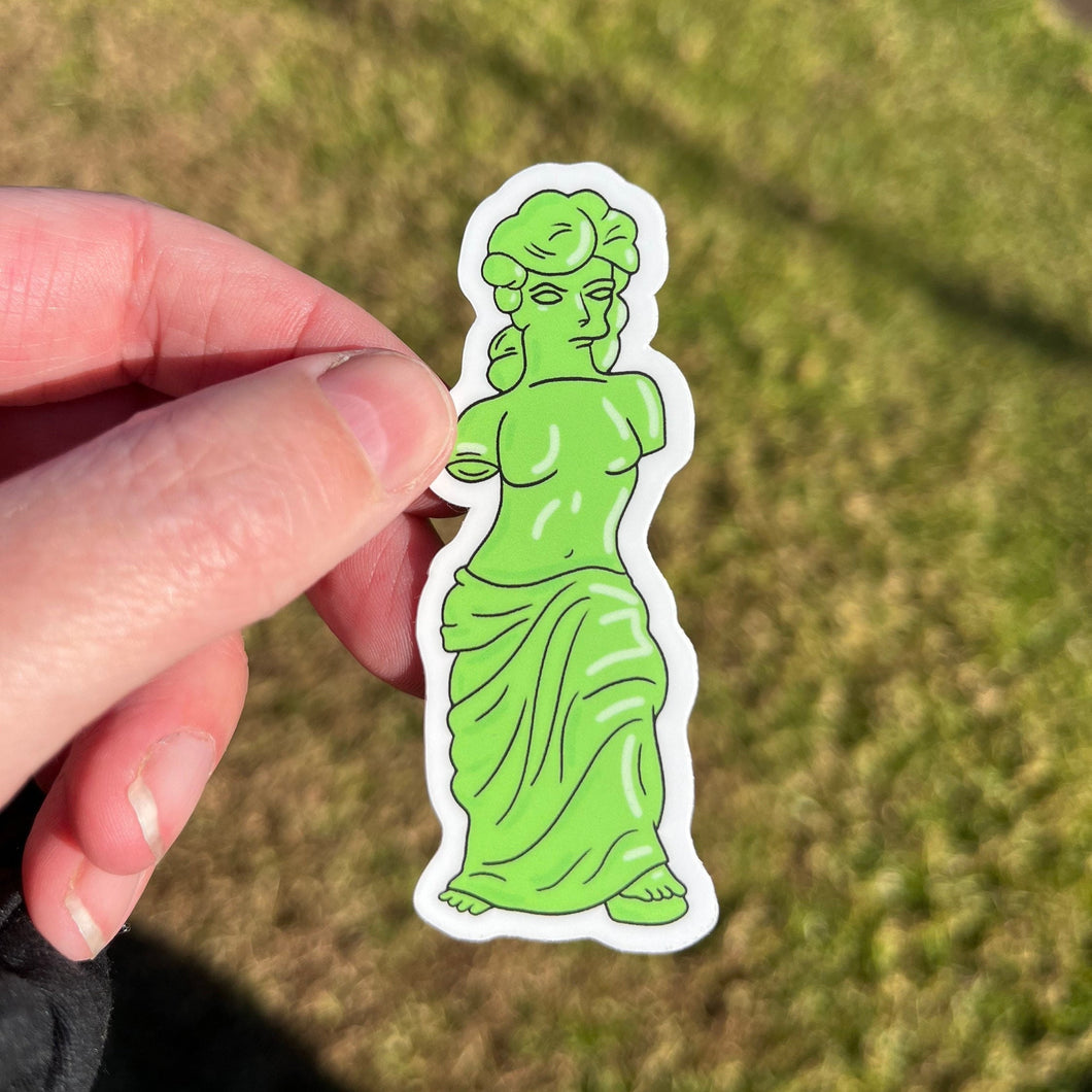 Gummi Venus De Milo Sticker. Funny Vinyl Sticker