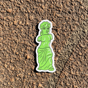 Gummi Venus De Milo Sticker. Funny Vinyl Sticker