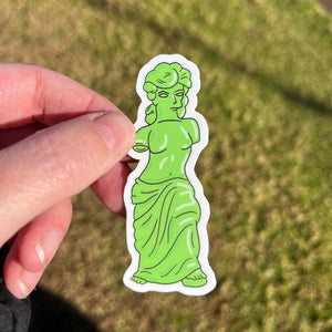 Gummi Venus De Milo Sticker. Funny Vinyl Sticker