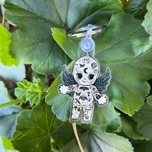 Load image into Gallery viewer, Tattoo Baby Keyring Keychain. Baby Doll keyring Keychain. Angel Baby Keyring Keychain for keys