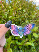 Load image into Gallery viewer, Clear Moth Sticker. Waterproof Sticker. Laptop Sticker. Cute Moth Sticker. High quality Sticker.