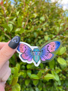 Clear Moth Sticker. Waterproof Sticker. Laptop Sticker. Cute Moth Sticker. High quality Sticker.