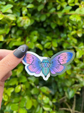 Load image into Gallery viewer, Clear Moth Sticker. Waterproof Sticker. Laptop Sticker. Cute Moth Sticker. High quality Sticker.