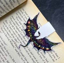 Load image into Gallery viewer, Dragon Magnetic Bookmark. Book Lover. Teachers Gift. Beautiful Dragon