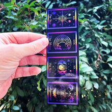 Load image into Gallery viewer, Tarot Card Bookmarks. X2 bookmarks. Sun Moon and Stars