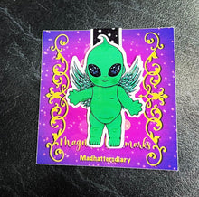 Load image into Gallery viewer, Alien Magnetic Bookmark. Book Lover. Teachers Gift. Alien Baby Doll With Wings