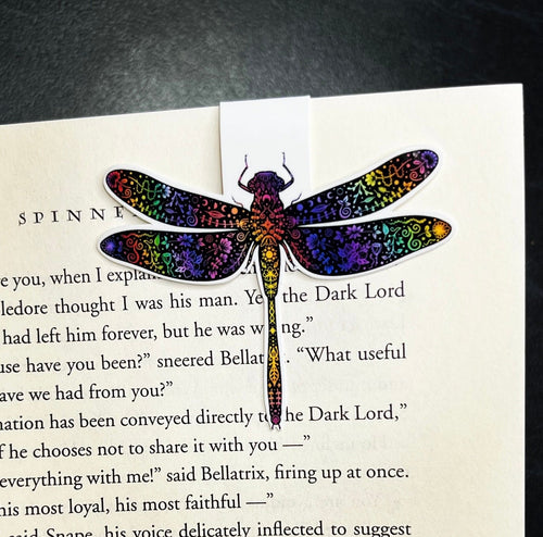 Dragonfly Magnetic Bookmark. Book Lover. Teachers Gift. Colourful Dragonfly