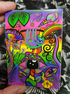 Sloth Sticker | Trippy Psychedelic Sticker.