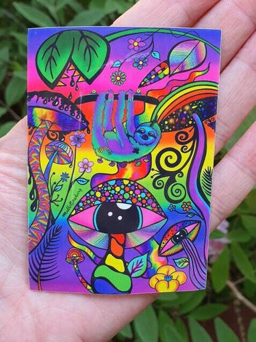 Sloth Sticker | Trippy Psychedelic Sticker.