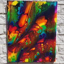 Load image into Gallery viewer, Abstract Painting | Fluid Art Rainbow Acrylic