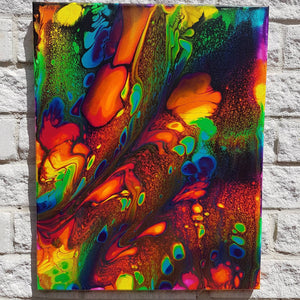 Abstract Painting | Fluid Art Rainbow Acrylic