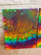 Load image into Gallery viewer, Painting | Fluid Art | Abstract | Rainbow | Acrylic | Trippy | Psychedelic | Canvas | Wall art | Art