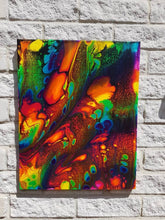 Load image into Gallery viewer, Abstract Painting | Fluid Art Rainbow Acrylic