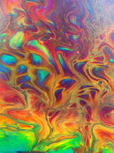 Load image into Gallery viewer, Painting | Fluid Art | Abstract | Rainbow | Acrylic | Trippy | Psychedelic | Canvas | Wall art | Art