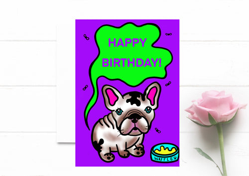 French Bulldog Birthday Card | Funny Greeting Card