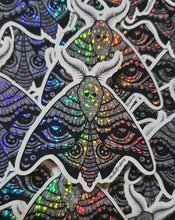 Load image into Gallery viewer, Glitter Holographic Moth Sticker