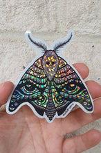 Load image into Gallery viewer, Glitter Holographic Moth Sticker