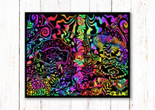 Load image into Gallery viewer, x4 Trippy Prints | Mushroom Print | Trippy Aliens | Psychedelic Art.