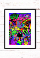 Load image into Gallery viewer, x9 Psychedelic Prints | Mushroom Print | Trippy Aliens | Alien Art.