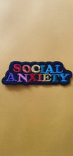 Load image into Gallery viewer, Social Anxiety Iron On Patch. Rainbow Embroidered Patches. . Cool Patch For Clothing.