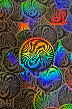 Load image into Gallery viewer, Trippy Sticker. Spiral Holographic Sticker. Laptop Sticker. Flask Sticker. High quality Trippy sticker