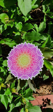 Load image into Gallery viewer, Colorful Mandala Sticker. Rainbow Colourful Mandala Laptop Sticker.