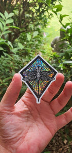 Glitter Holographic Dragonfly Sticker