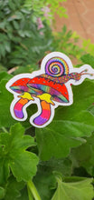 Load image into Gallery viewer, Trippy Snail On Mushrooms Sticker. Waterproof High Quality Stickers. Trippy Sticker. Snail Sticker. Mushroom Sticker. Laptop Sticker