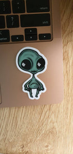 Alien Area 51 Sticker. Waterproof Stickers - Trippy sticker. Laptop Sticker.