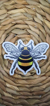 Load image into Gallery viewer, Clear Bee Sticker. Waterproof Bee Sticker. Laptop Sticker. Bee Kind. Save The Bees. High quality Sticker