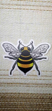 Load image into Gallery viewer, Clear Bee Sticker. Waterproof Bee Sticker. Laptop Sticker. Bee Kind. Save The Bees. High quality Sticker