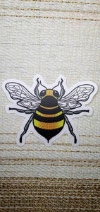 Clear Bee Sticker. Waterproof Bee Sticker. Laptop Sticker. Bee Kind. Save The Bees. High quality Sticker