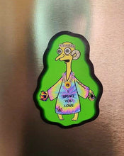 Load image into Gallery viewer, Trippy Burns Magnet. Vinyl Fridge Magnet