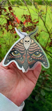 Load image into Gallery viewer, Clear Moth Sticker. Waterproof Sticker. Laptop Sticker. High quality Cool Sticker