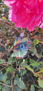 Caterpillar Keychain Keyring. Mushroom Trippy Artwork. Cool Keychain Keyring