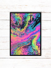 Load image into Gallery viewer, Trippy Painting Print | Art Poster | Psychedelic Art | Abstract Painting (unframed)