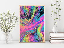 Load image into Gallery viewer, Trippy Painting Print | Art Poster | Psychedelic Art | Abstract Painting (unframed)