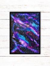 Load image into Gallery viewer, Galaxy Painting Print | Trippy Cosmic Art Poster | Psychedelic Art | Abstract Painting (unframed)