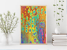 Load image into Gallery viewer, Trippy Painting Print | Cool Art Poster | Psychedelic Art | Abstract Painting (unframed)